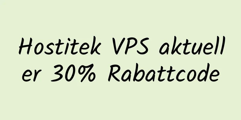 Hostitek VPS aktueller 30% Rabattcode