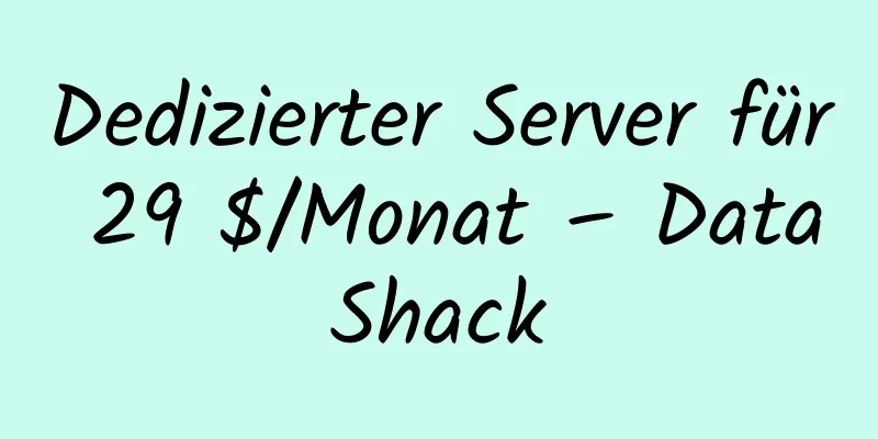 Dedizierter Server für 29 $/Monat – DataShack