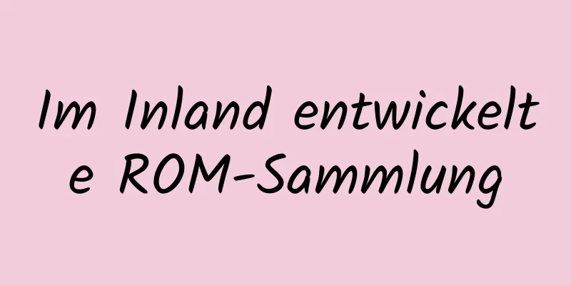 Im Inland entwickelte ROM-Sammlung