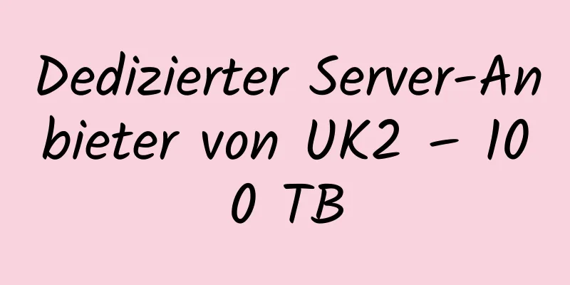 Dedizierter Server-Anbieter von UK2 – 100 TB