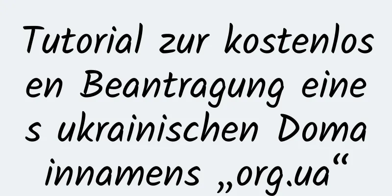 Tutorial zur kostenlosen Beantragung eines ukrainischen Domainnamens „org.ua“