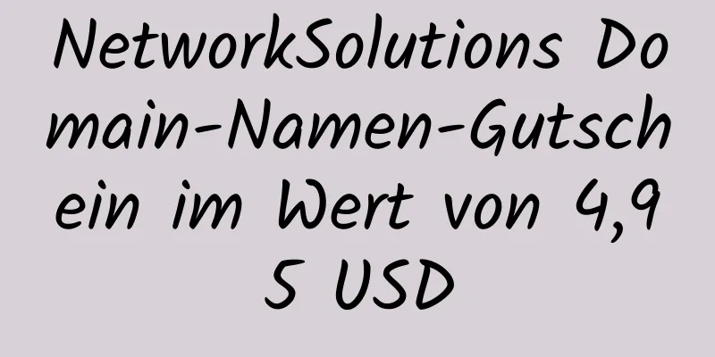 NetworkSolutions Domain-Namen-Gutschein im Wert von 4,95 USD