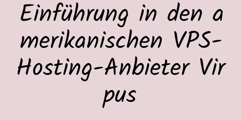 Einführung in den amerikanischen VPS-Hosting-Anbieter Virpus