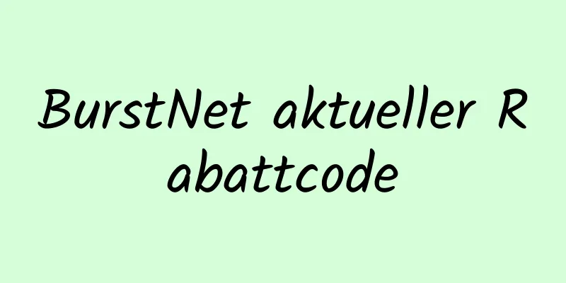 BurstNet aktueller Rabattcode