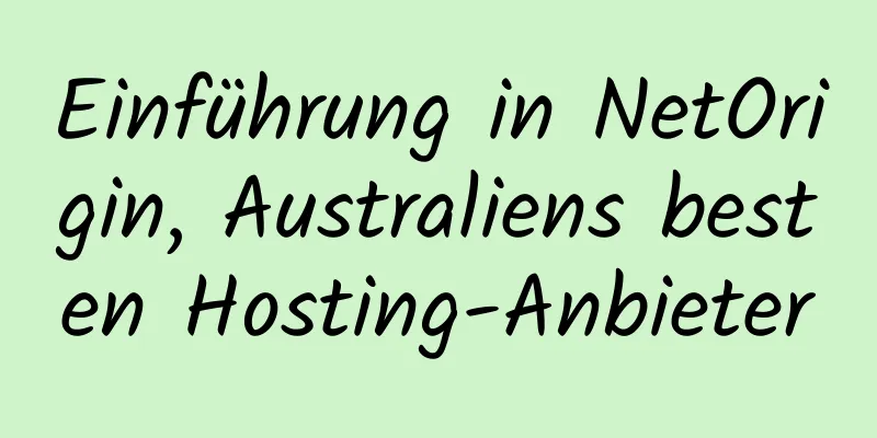 Einführung in NetOrigin, Australiens besten Hosting-Anbieter