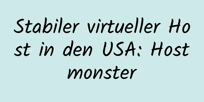 Stabiler virtueller Host in den USA: Hostmonster