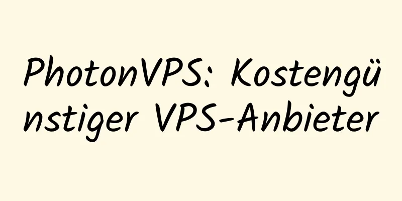 PhotonVPS: Kostengünstiger VPS-Anbieter