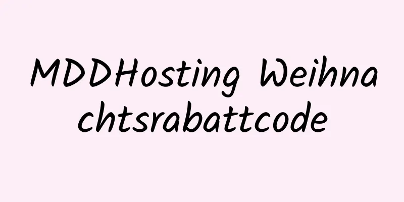 MDDHosting Weihnachtsrabattcode