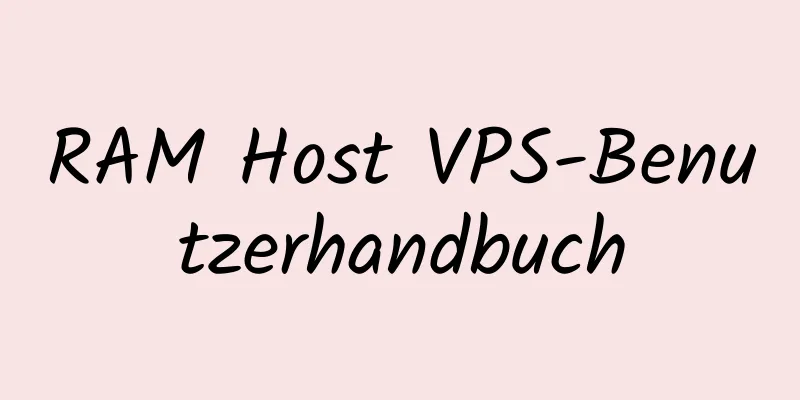 RAM Host VPS-Benutzerhandbuch