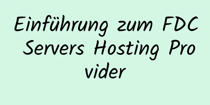 Einführung zum FDC Servers Hosting Provider