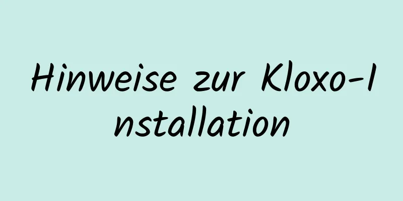 Hinweise zur Kloxo-Installation