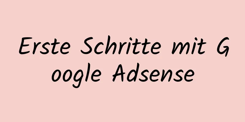 Erste Schritte mit Google Adsense