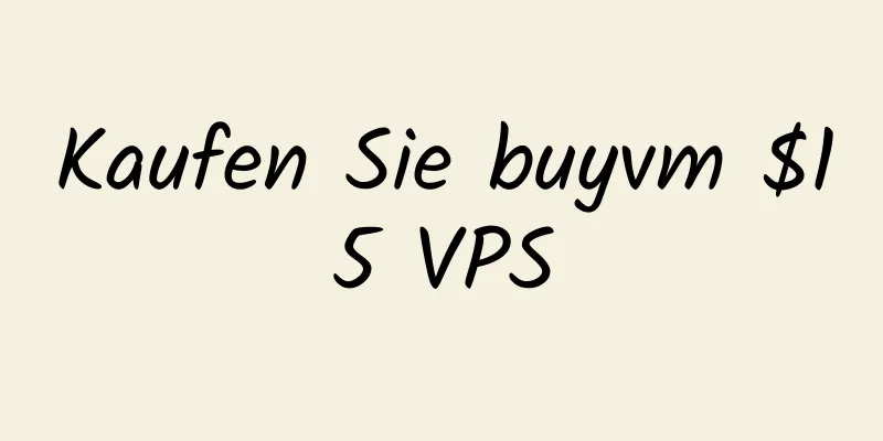 Kaufen Sie buyvm $15 VPS