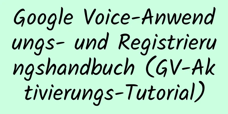 Google Voice-Anwendungs- und Registrierungshandbuch (GV-Aktivierungs-Tutorial)