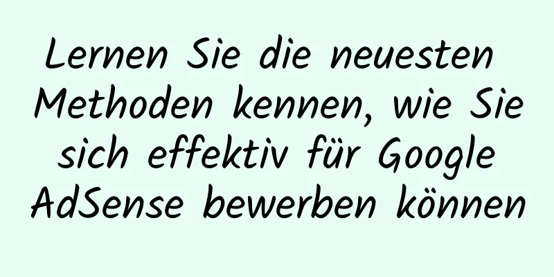 Lernen Sie die neuesten Methoden kennen, wie Sie sich effektiv für Google AdSense bewerben können