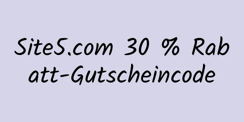 Site5.com 30 % Rabatt-Gutscheincode