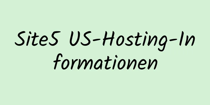 Site5 US-Hosting-Informationen