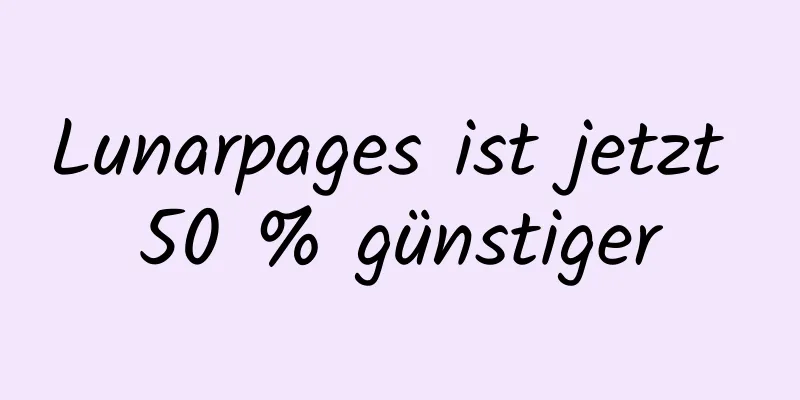 Lunarpages ist jetzt 50 % günstiger