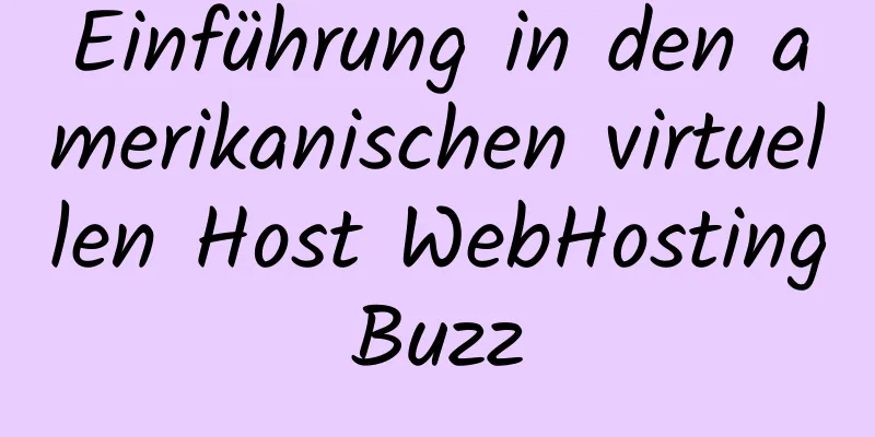 Einführung in den amerikanischen virtuellen Host WebHostingBuzz