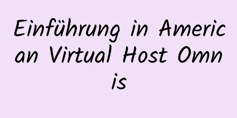 Einführung in American Virtual Host Omnis