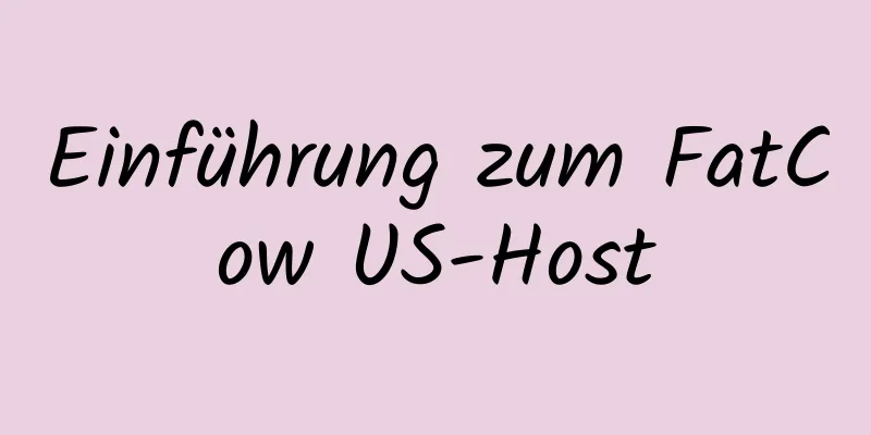 Einführung zum FatCow US-Host