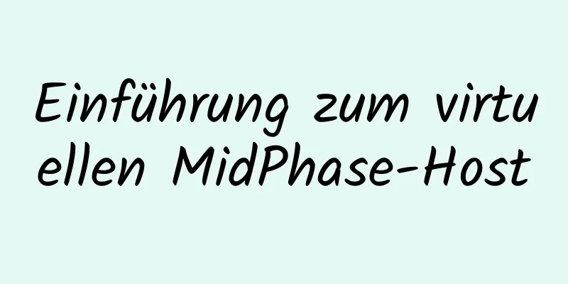 Einführung zum virtuellen MidPhase-Host