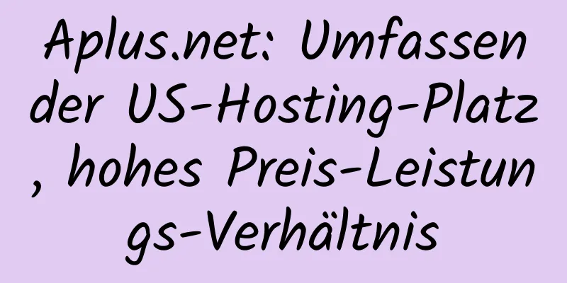 Aplus.net: Umfassender US-Hosting-Platz, hohes Preis-Leistungs-Verhältnis