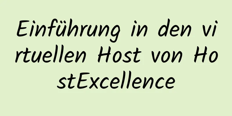 Einführung in den virtuellen Host von HostExcellence